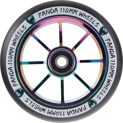 Paar-Solid Core 110mm Chrom Stunt Scooter Räder Hollow Core gemischt PU NEU 2018 