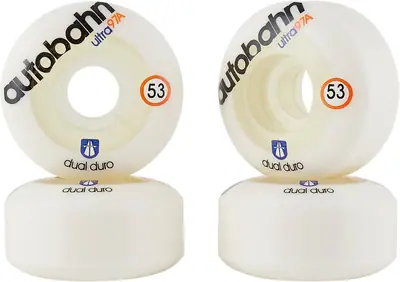 Dual Duro Ultra Classic 97A Skateboard Wheels 4-Pack