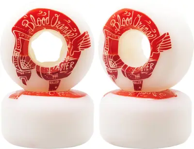 Blood Orange Street Raw Rounded 99A Cruiser Rollen 4-Pack