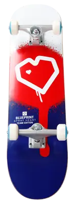 Blueprint Spray Heart V2 Komplett Skateboard