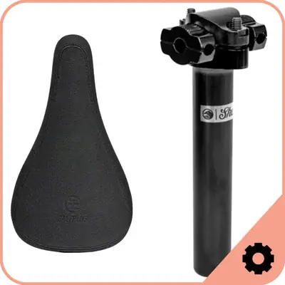 BMX Seat and Seat Post Set