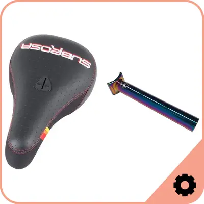 BMX Seat und Seat Post Set