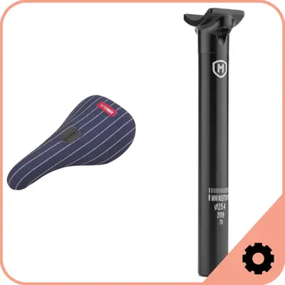 BMX Seat i Seat Post Zestaw