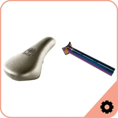 BMX Sadel och Sadelpind Paket