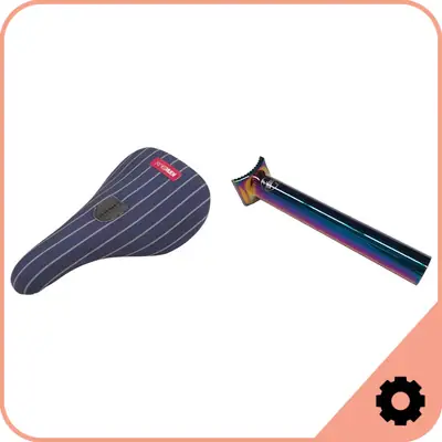 BMX Seat und Seat Post Set