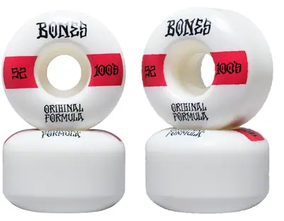 BONES WHEELS STF Skateboard Wheels Retros 52mm V4 Wide 99A 4pk - BONES  WHEELS