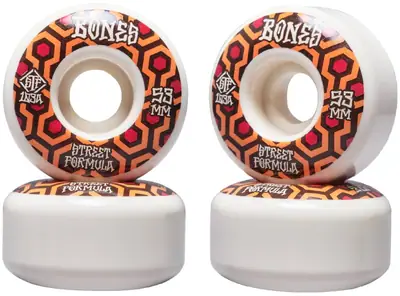 52mm Skateboard Ruote con Cuscinetti,4pz Street Ruote per 95A,Rosso Oro