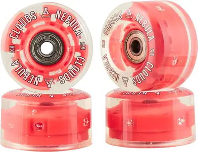 Clouds Urethane Nebula Light Up Roller skate Wheels 4-Pack