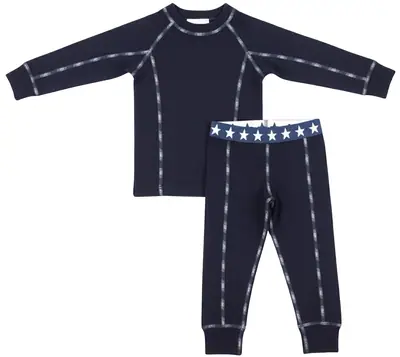 Stars Merino Whool Junior Ski Underwear Set