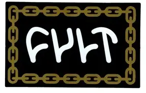 Cult Chain Logo Klistermärke