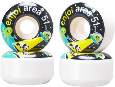Enjoi Area 51 99A Skateboard Wheels 4-Pack