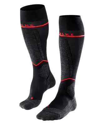 Chaussettes De Ski Falke SK2 Pour Femme - Noir - Confort Thermique & Protection Anatomique