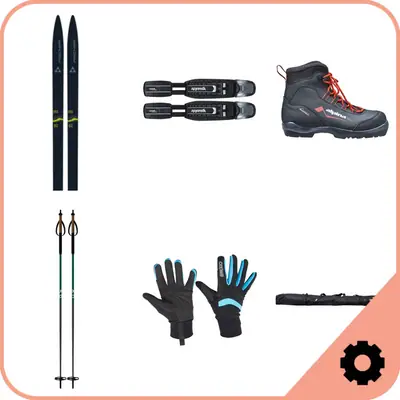 Fischer Backcountry Cross Country Ski Set