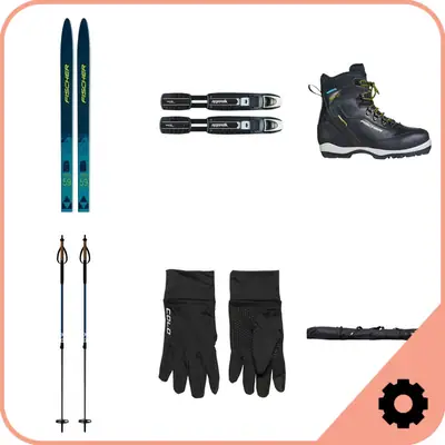 Fischer Backcountry Cross Country Ski Package
