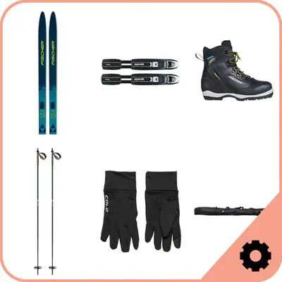 Fischer Backcountry Cross Country Ski Package