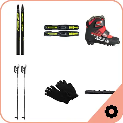 Fischer Junior Classic Cross Country Ski Set