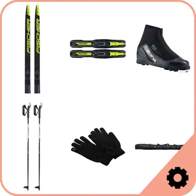 Fischer Junior Classic Cross Country Ski Set