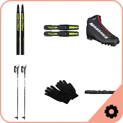 Fischer Junior Classic Cross Country Ski Set