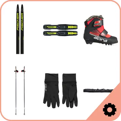 Fischer Junior Classic Cross Country Ski Package