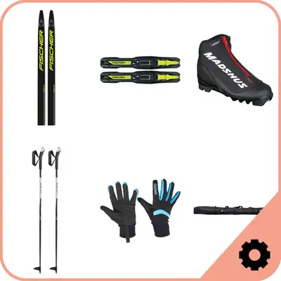Fischer Junior Classic Cross Country Ski Package