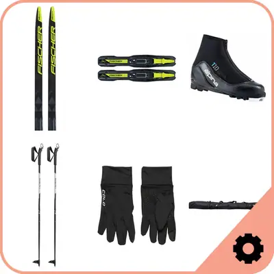 Fischer Junior Classic Cross Country Ski Package