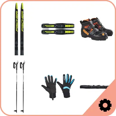 Fischer Junior Classic Cross Country Ski Set