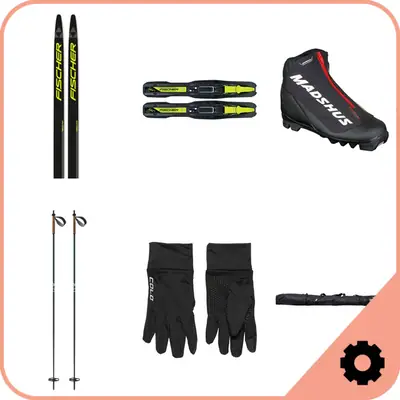 Fischer Junior Classic Cross Country Ski Package