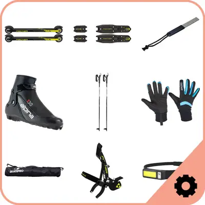 Fischer Skate Roller Ski Package