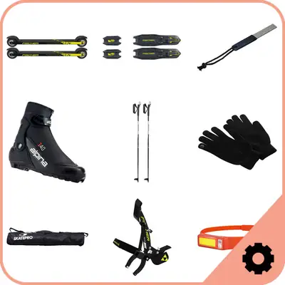 Fischer Skate Roller Ski Package