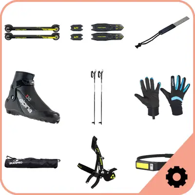 Fischer Skate Roller Ski Pacote