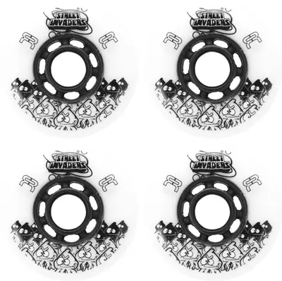 FR Skates Street Invaders Inline Skate Wheel 4-Pack