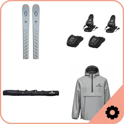 Freeride Ski Bindung und Mounting
