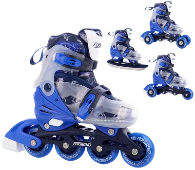 FunActiv Adapt LED 4in1 Kids Inline Skates