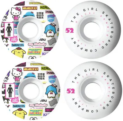 Girl Tokyo Speed 99A Skateboard Wheels 4-Pack