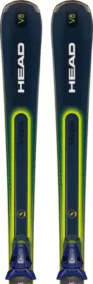 Head Shape e-V8 Skis + PR 11 GW Bindings