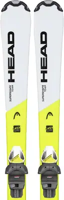Head Supershape Team Easy JRS Skis + JRS 7.5 GW CA Bindings