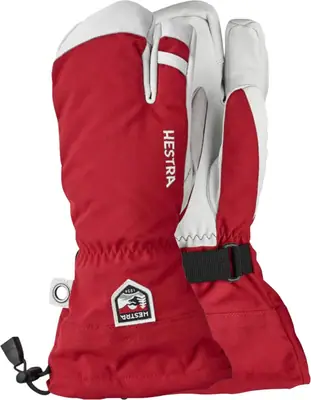 Hestra Army Leather Heli Lyžařské Tříprsté Rukavice