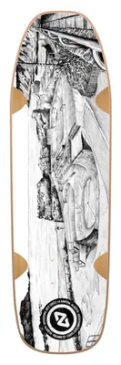 Hydroponic Bullet Pool Shape Skateboard Deck