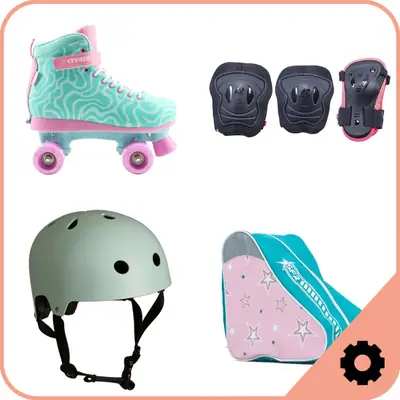 Barn Retro Rulleskøyter Paket