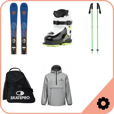 Narty dla dzieci Zestaw