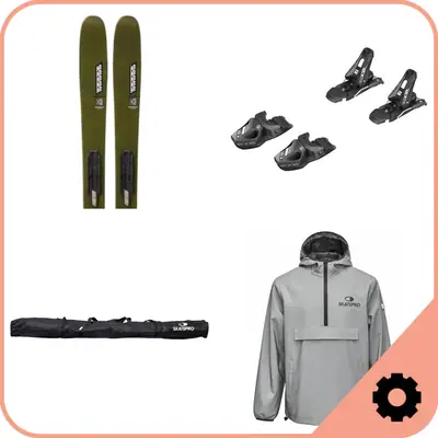 Kids Ski Pakett - Suusad and Suusasidemed
