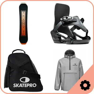 Snowboard Set Kinder - Snowboard und Bindungen
