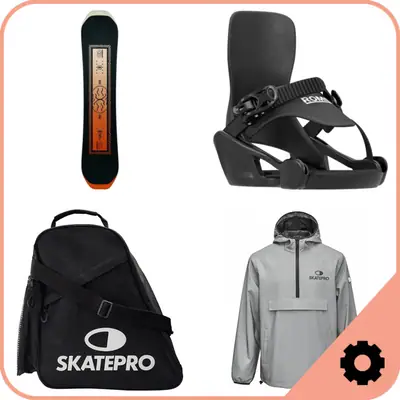 Snowboard Set Kinder - Snowboard und Bindungen
