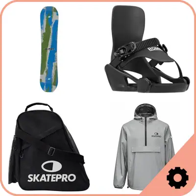 Kids Snowboard Package - Snowboard and Bindings Package