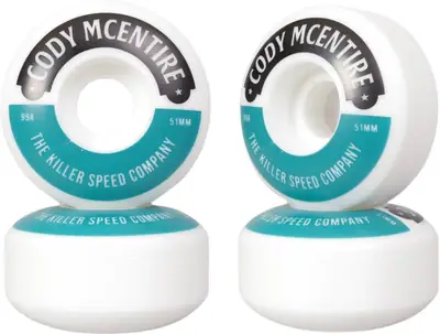 Cody Mcentire 99A Pro Skateboard hjul 4-Pack
