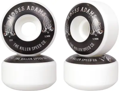 Moses Adams 99A Pro Skateboard hjul 4-Pack