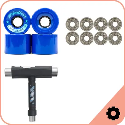 Longboard Roues et Roulements Pack