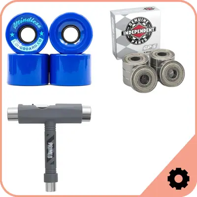 Longboard Hjul och Kullager Paket