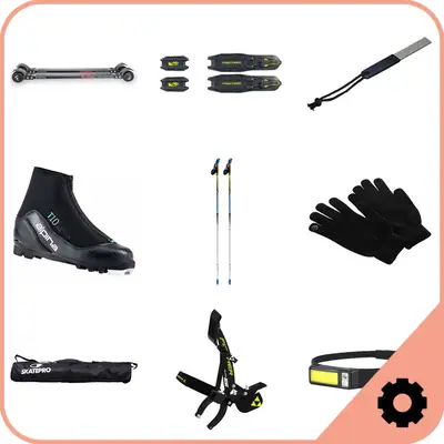 Longway Roller Ski Clássico Pacote