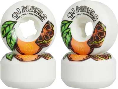 OJ's From Concentrate Hardline 101A Skateboard Wheels 4-Pack